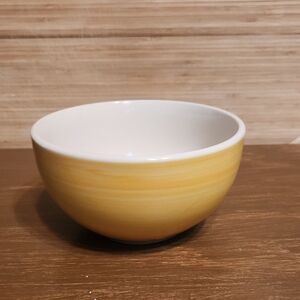 Graydon Hall 5 1/4 diameter Yellow Swirl Ceramic Cereal/Soup/Salad Bowl